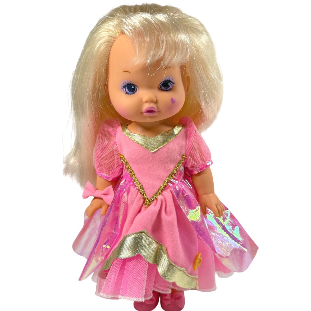 Vintage Little Lil Miss Magic Jewels Doll Mattel 1988 1977 Original Pink Dress